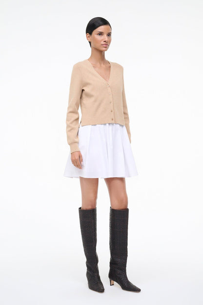 Milo Dress Wheat White | STAUD Trending