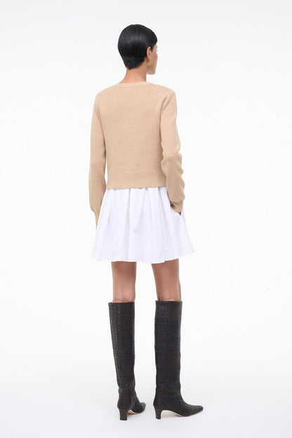 Milo Dress Wheat White | STAUD Trending