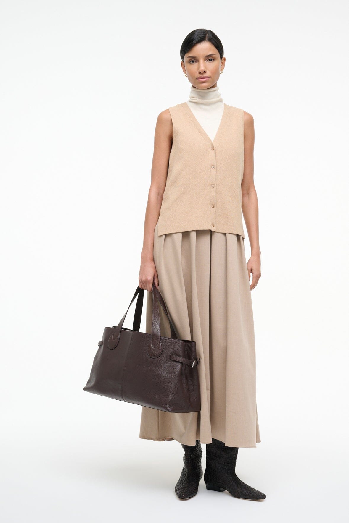 Madeline Dress Wheat | STAUD Everyday