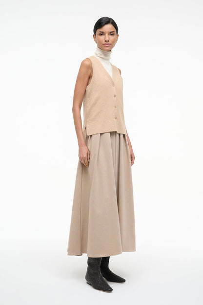 Madeline Dress Wheat | STAUD Everyday