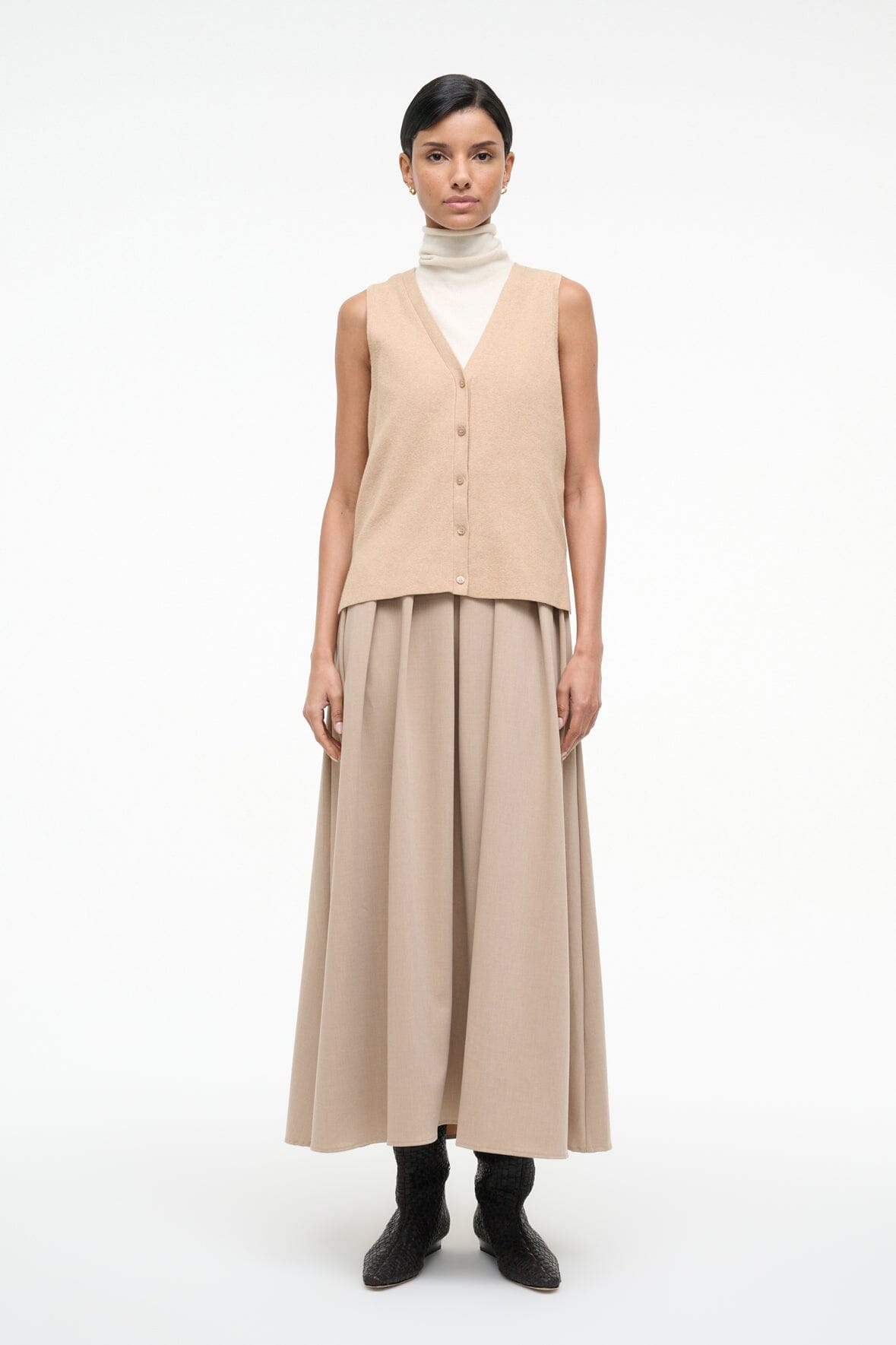 Madeline Dress Wheat | STAUD Everyday