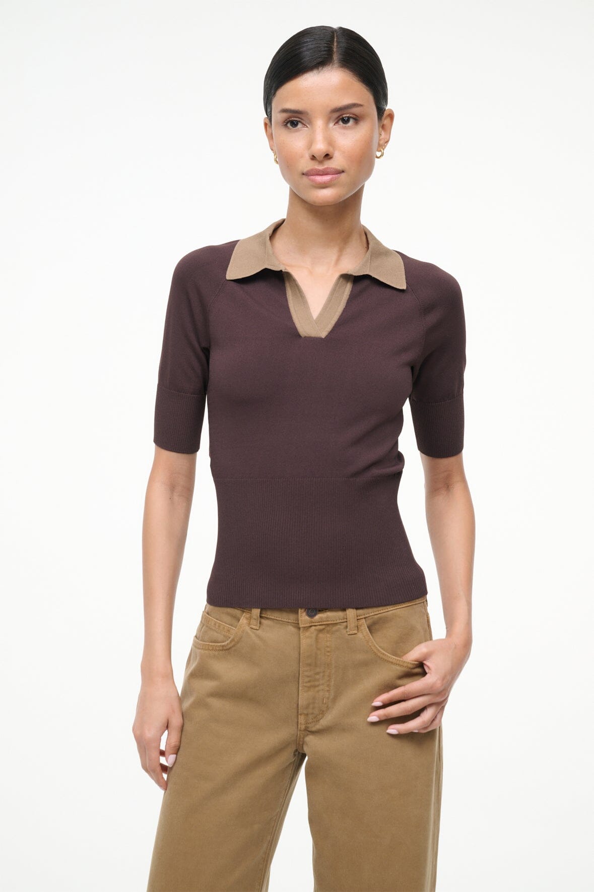 Gene Top Earth Taupe | STAUD Featured