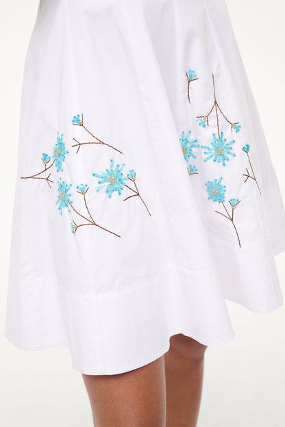 Mini Wells Dress Dandelion White | STAUD Premium