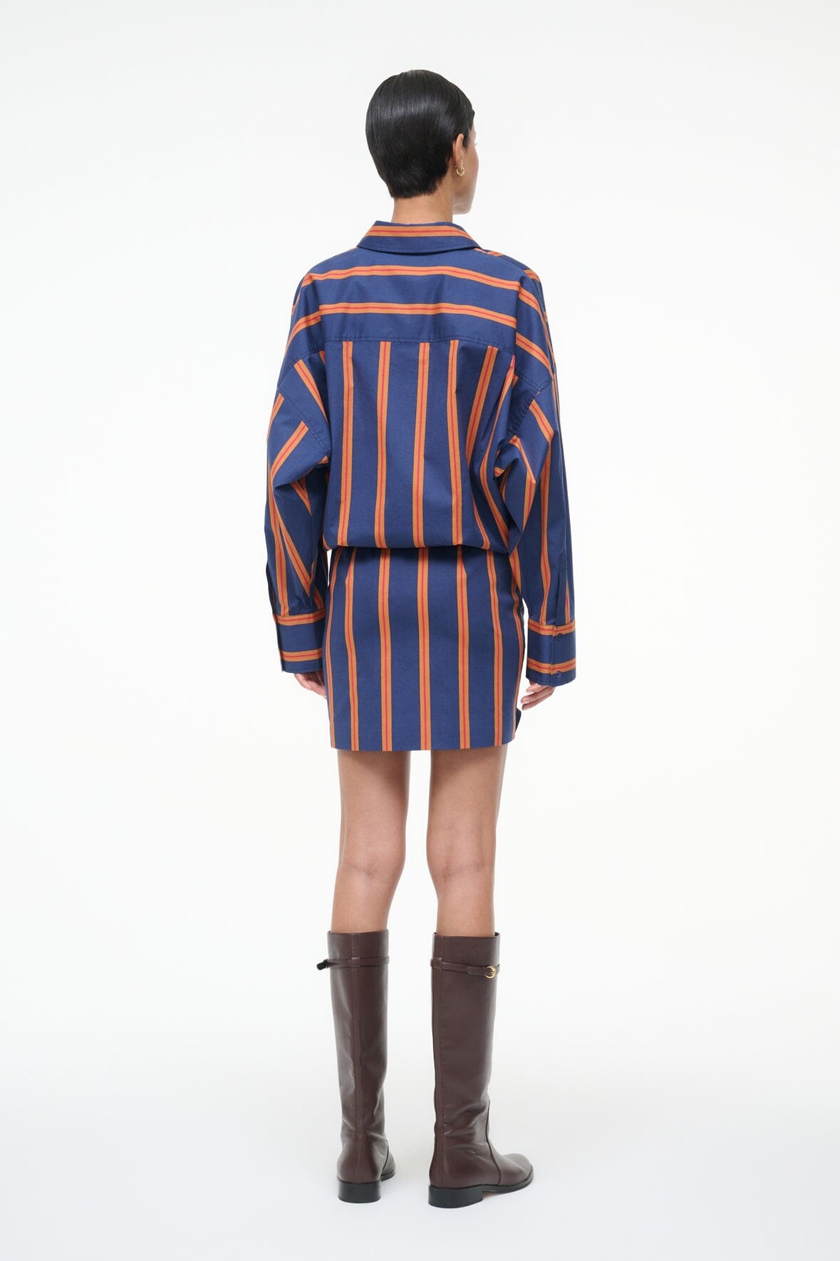 Cynthia Dress Railroad Stripe | STAUD Classic
