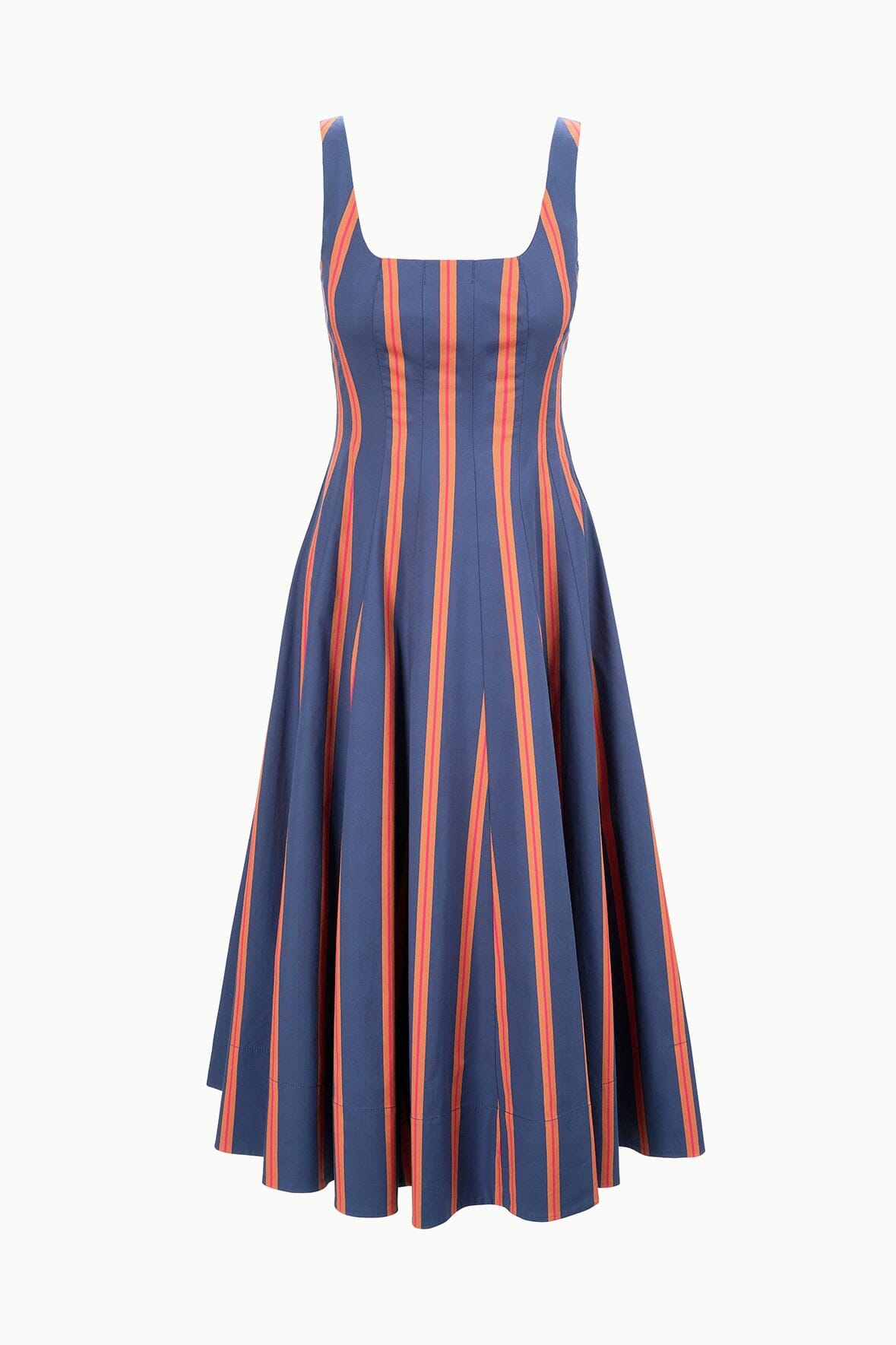 Wells Dress Railroad Stripe | STAUD Classic