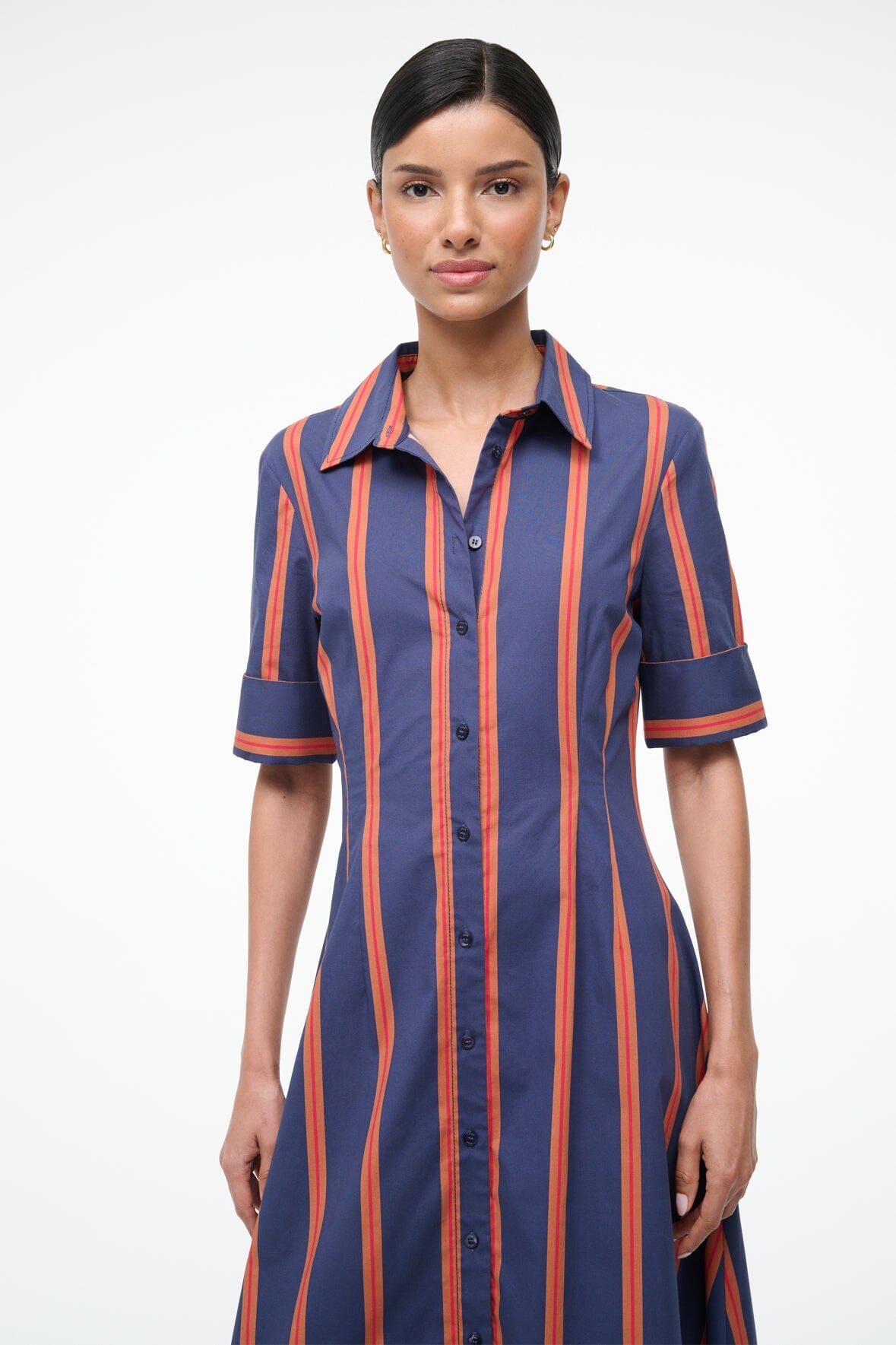 Joan Dress Railroad Stripe | STAUD Recommended