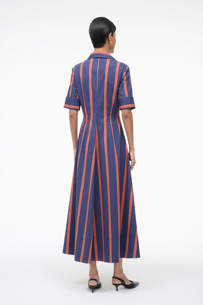 Joan Dress Railroad Stripe | STAUD Recommended