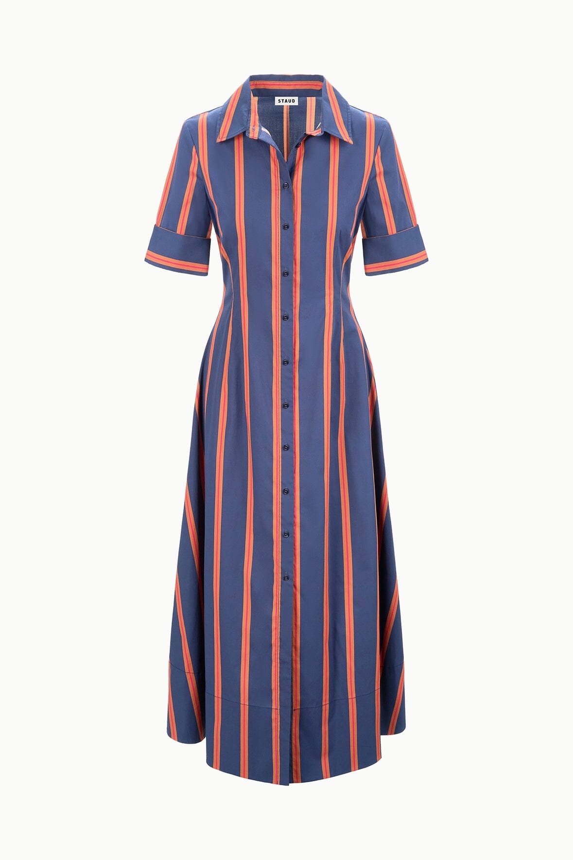 Joan Dress Railroad Stripe | STAUD Recommended