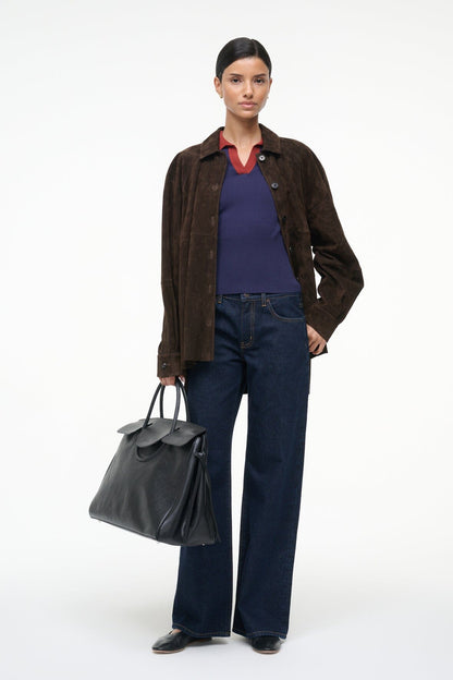 Gene Top Navy Sangria | STAUD Popular