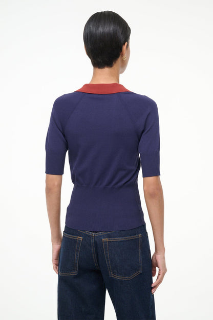 Gene Top Navy Sangria | STAUD Popular