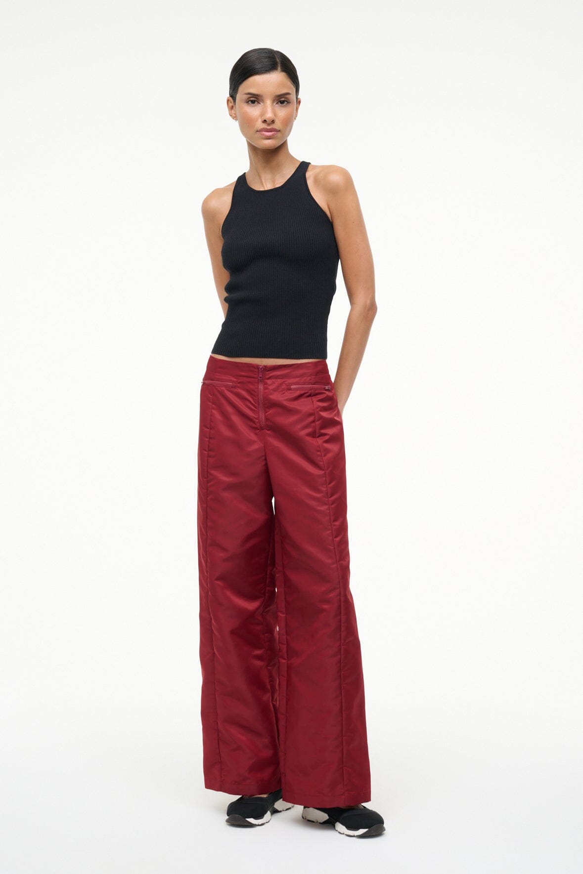 Action Pant Deep Red | STAUD Best Price