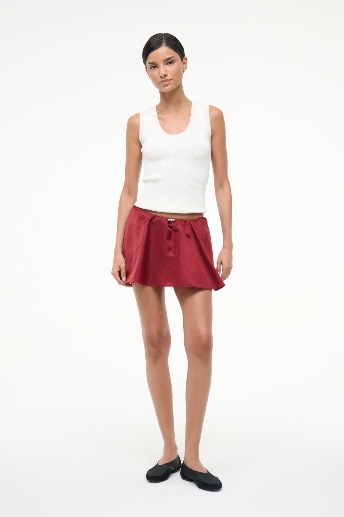 Sosa Skirt Deep Red | STAUD Trending
