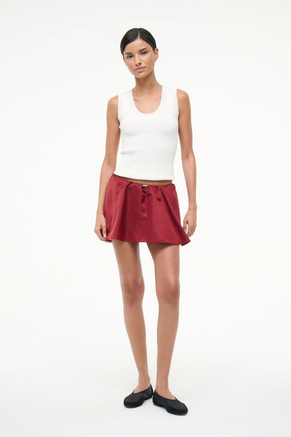 Sosa Skirt Deep Red | STAUD Trending