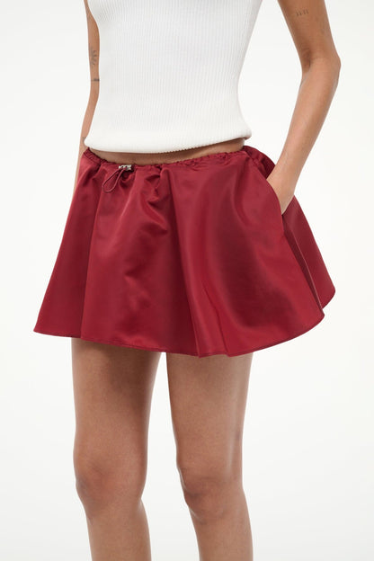 Sosa Skirt Deep Red | STAUD Trending