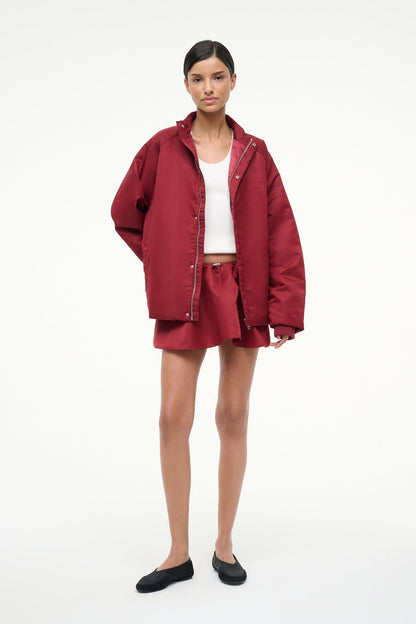Sosa Skirt Deep Red | STAUD Trending