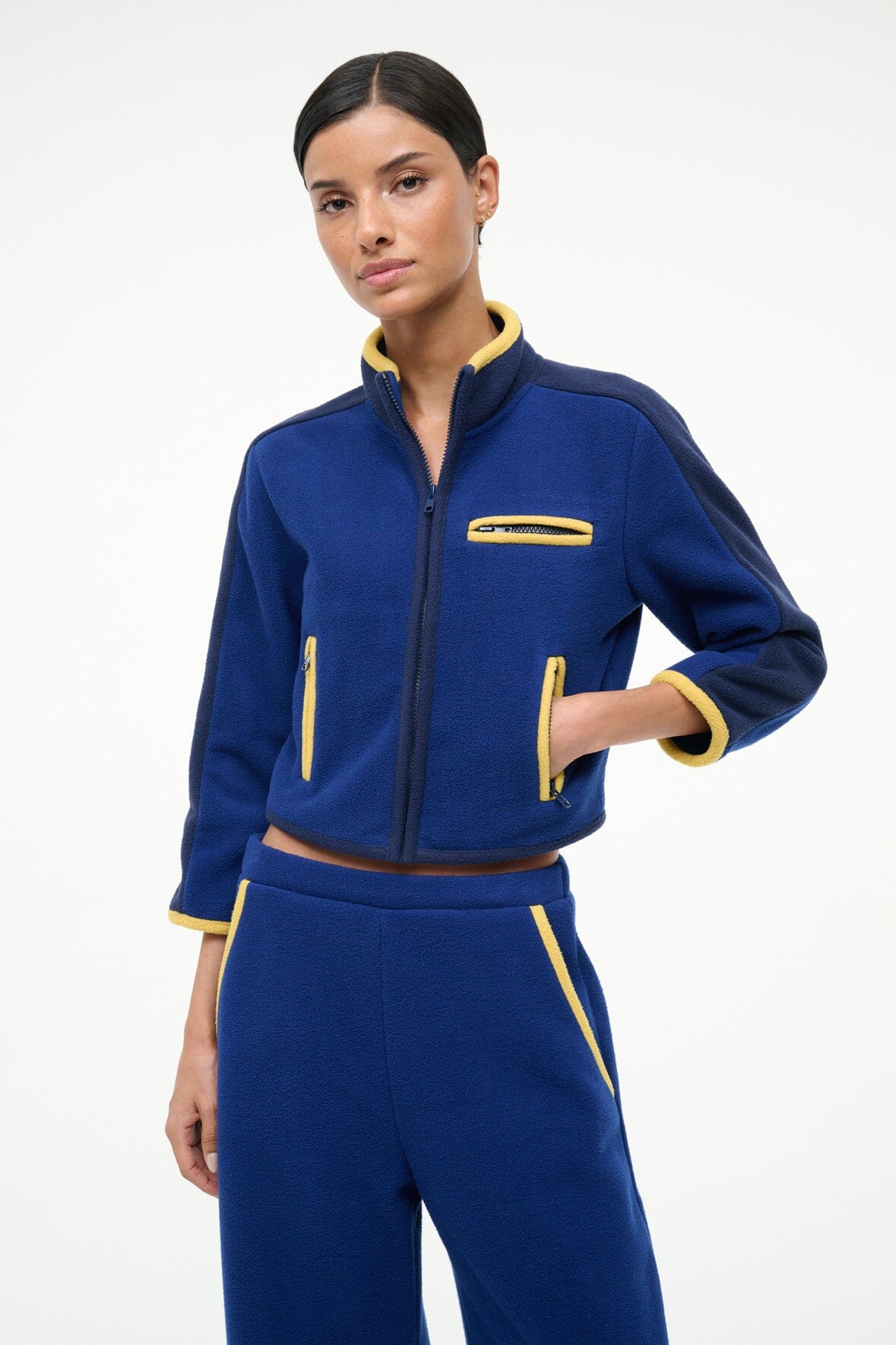 Jeter Jacket Royal Chartreuse | STAUD Latest