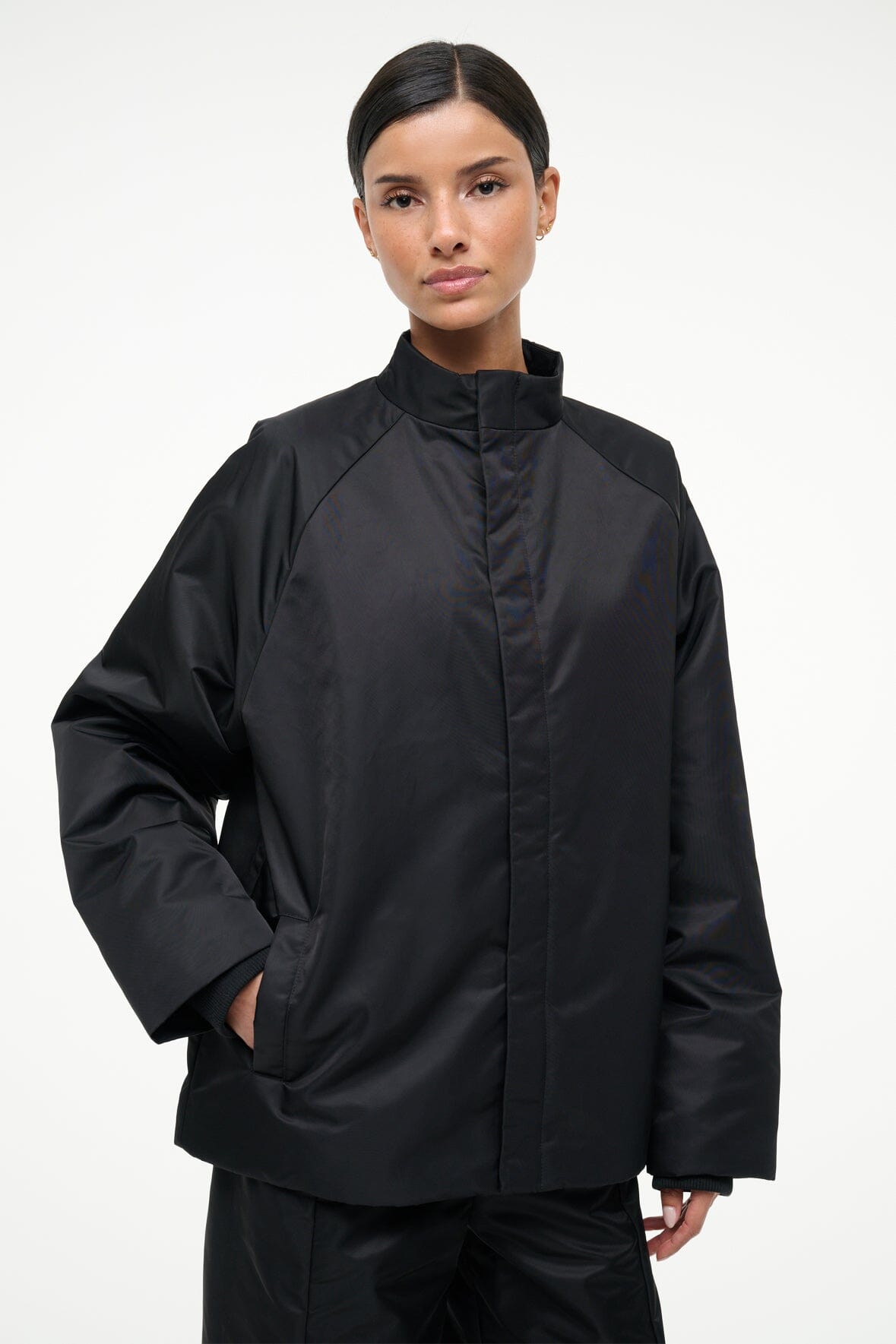 Cal Jacket Black | STAUD Essential