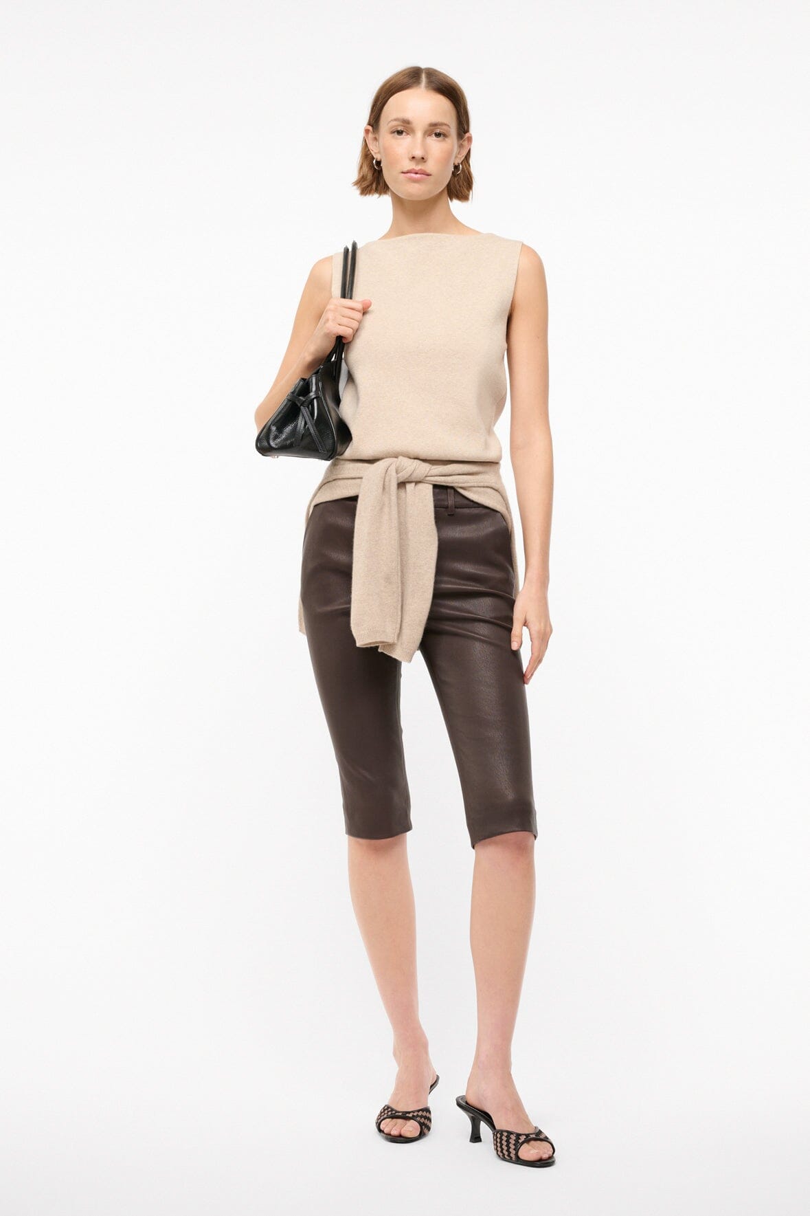 Hanover Leather Capri Tiramisu | STAUD Popular