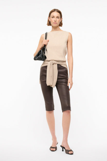 Hanover Leather Capri Tiramisu | STAUD Popular