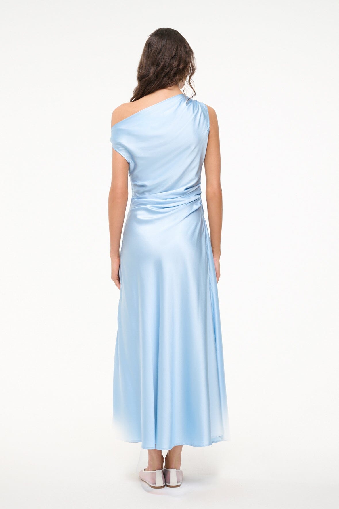 Phare Silk Dress Cloud | STAUD Best Price