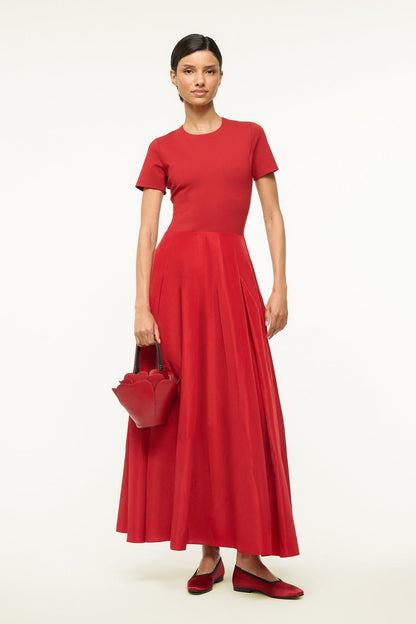 Hopper Dress Rouge | STAUD Latest