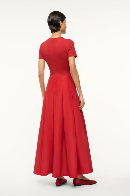 Hopper Dress Rouge | STAUD Latest