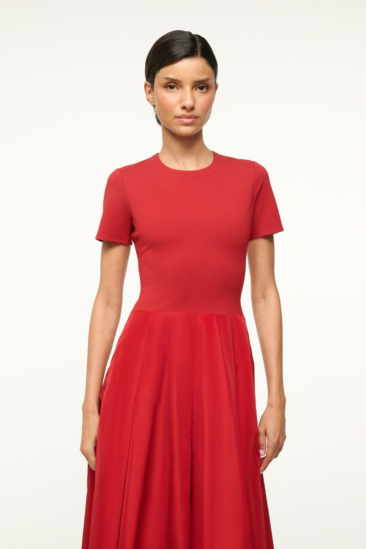 Hopper Dress Rouge | STAUD Latest