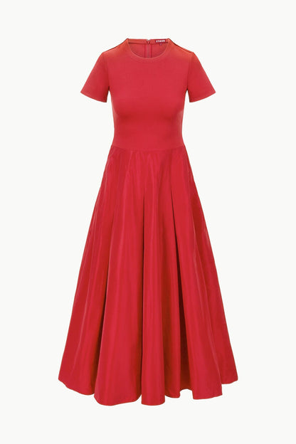 Hopper Dress Rouge | STAUD Latest