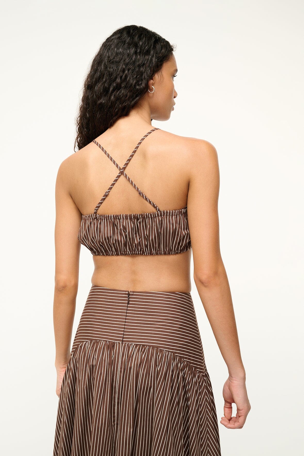 Hammock Top Dark Oak Micro Stripe | STAUD Value