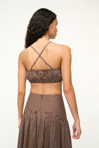 Hammock Top Dark Oak Micro Stripe | STAUD Value