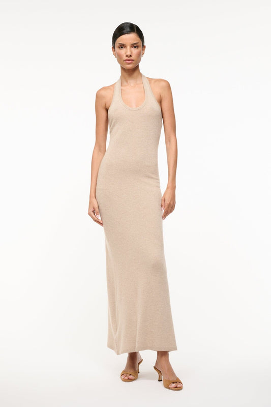 Canela Cashmere Dress Stone | STAUD Best Price