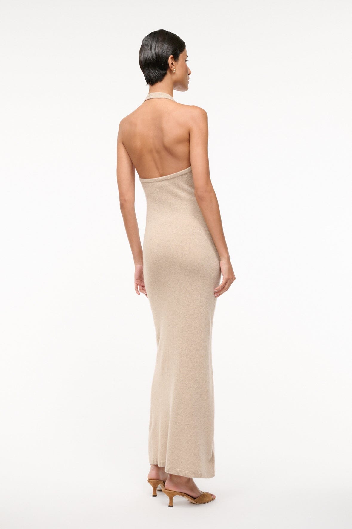 Canela Cashmere Dress Stone | STAUD Best Price