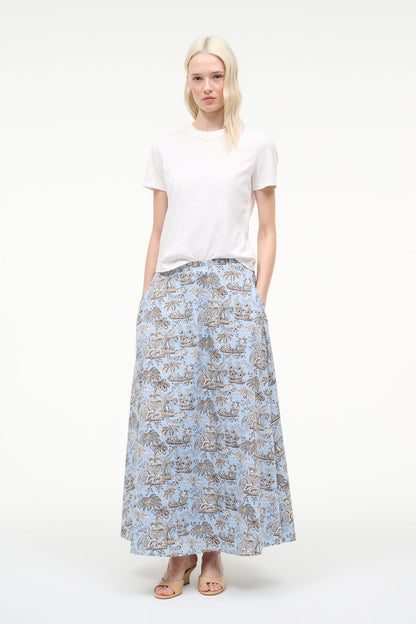 Axel Skirt Sky Toile | STAUD Best Price