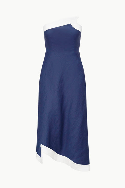 Sirani Dress Navy White | STAUD Discount