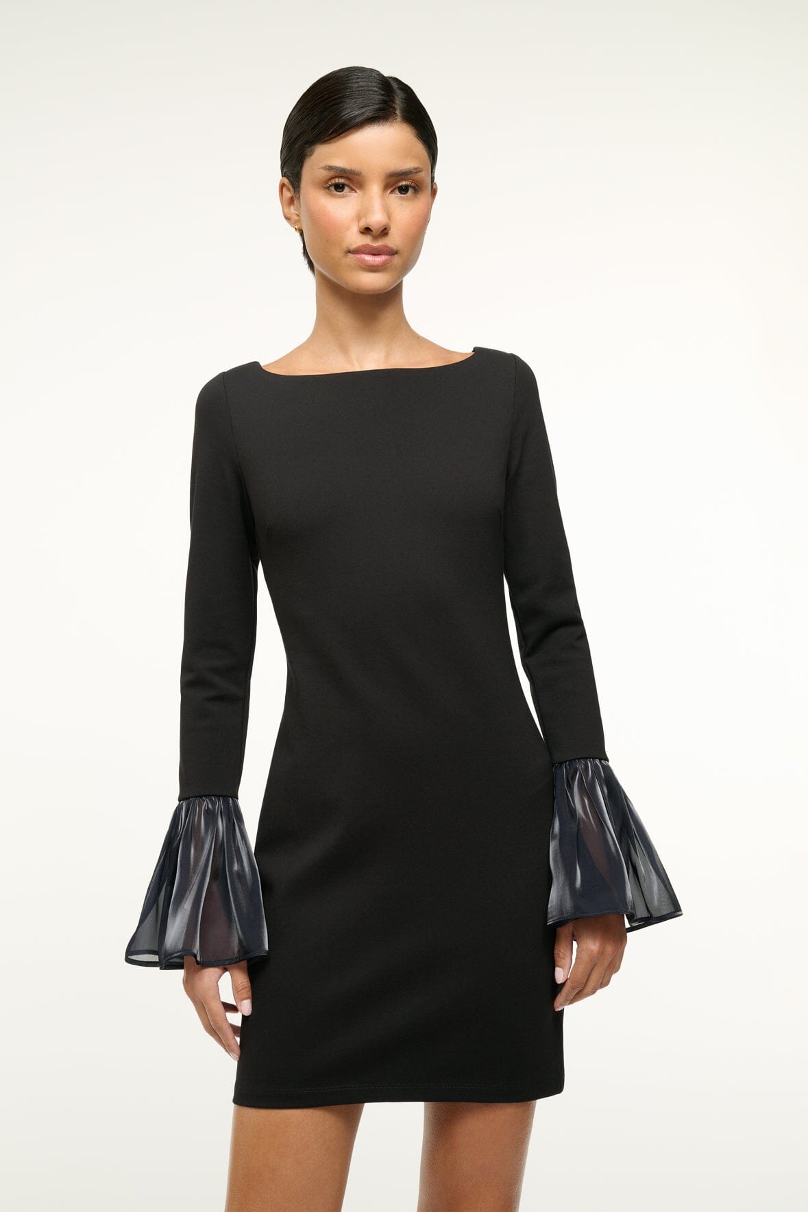 Hawthorne Dress Black Navy | STAUD Everyday