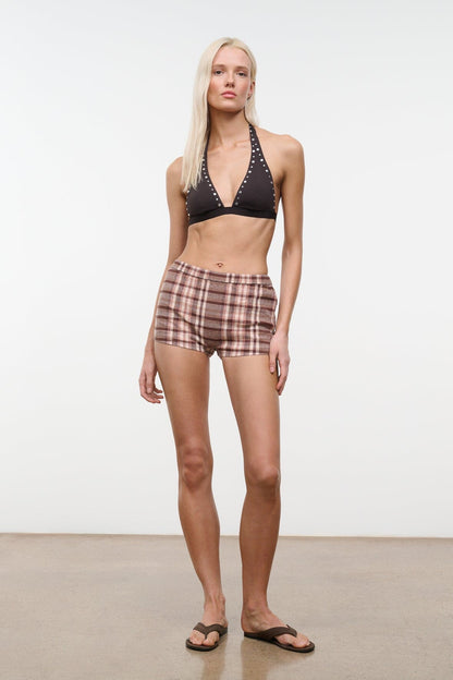 Nilo Short Tuscany Plaid | STAUD Featured