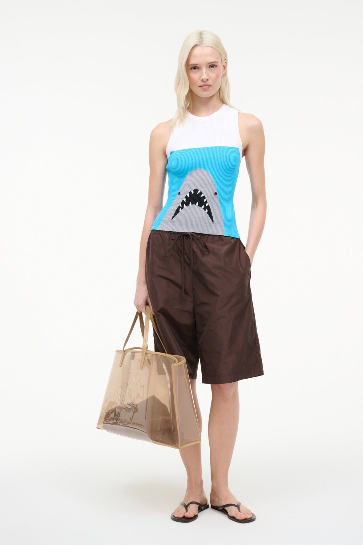 Malia Tank Great White | STAUD Popular