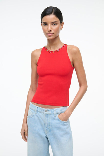 Reina Top Red Rose | STAUD Trending