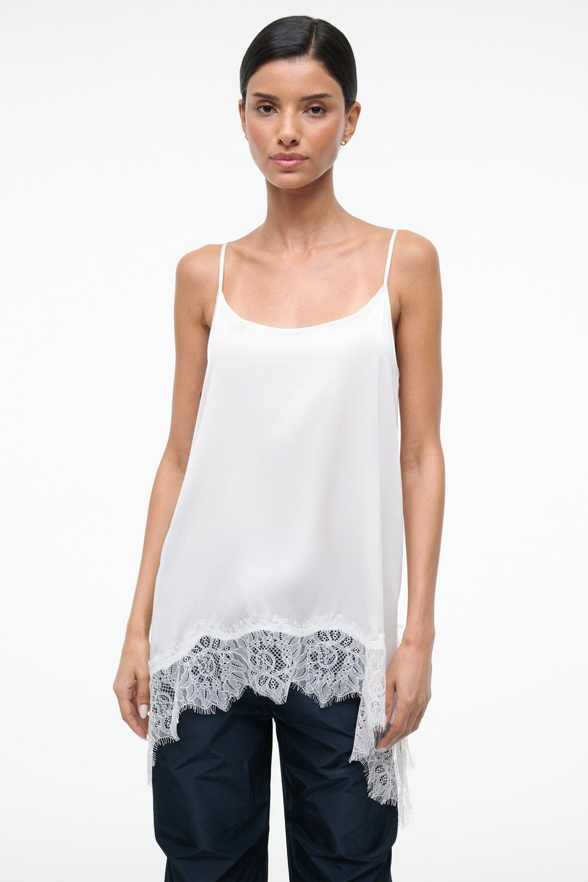 Chloe Silk Cami Ivory | STAUD Signature