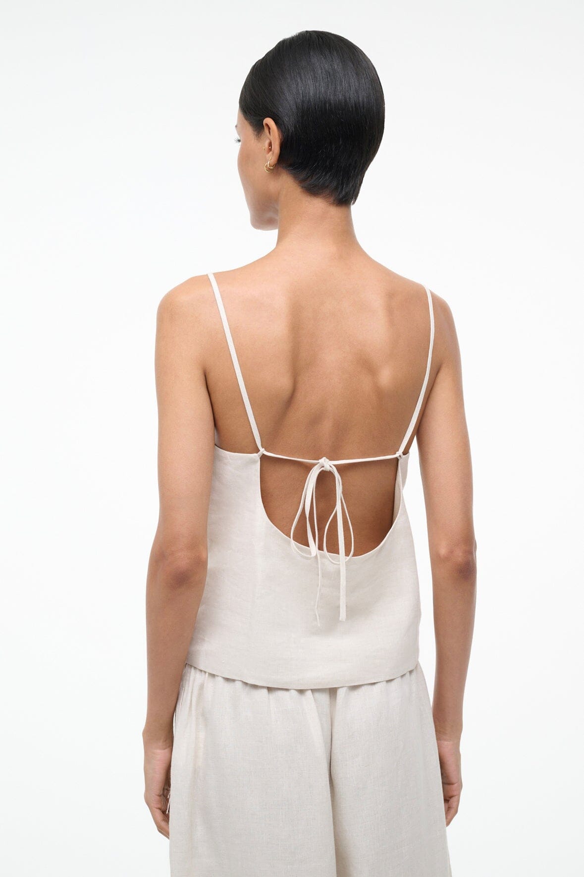 Maisie Linen Top Blush Canyon | STAUD Trusted