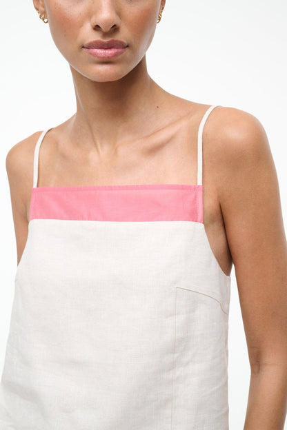 Maisie Linen Top Blush Canyon | STAUD Trusted