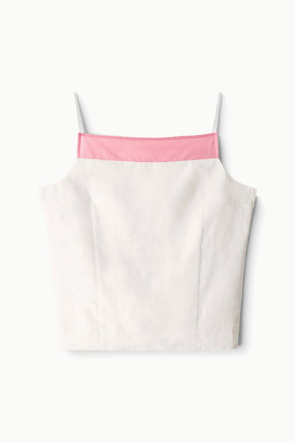 Maisie Linen Top Blush Canyon | STAUD Trusted